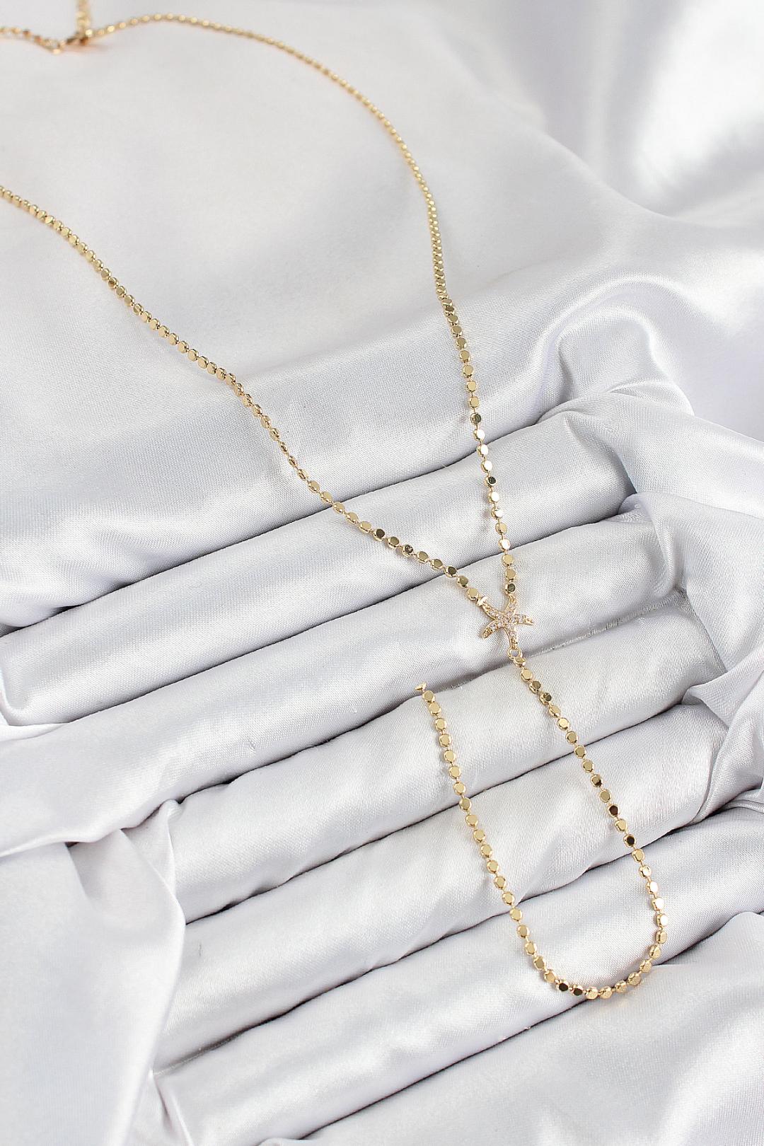 Starfish Glow Altın Kolye