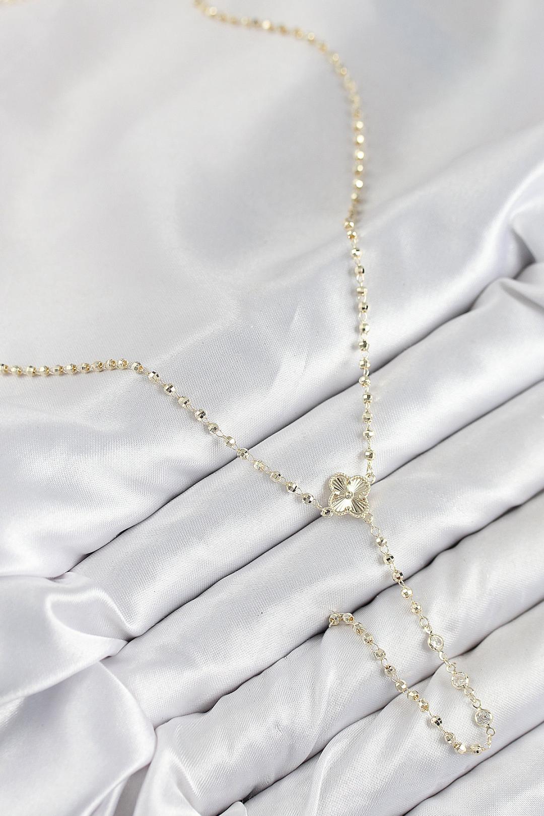 Golden Clover Altın Kolye