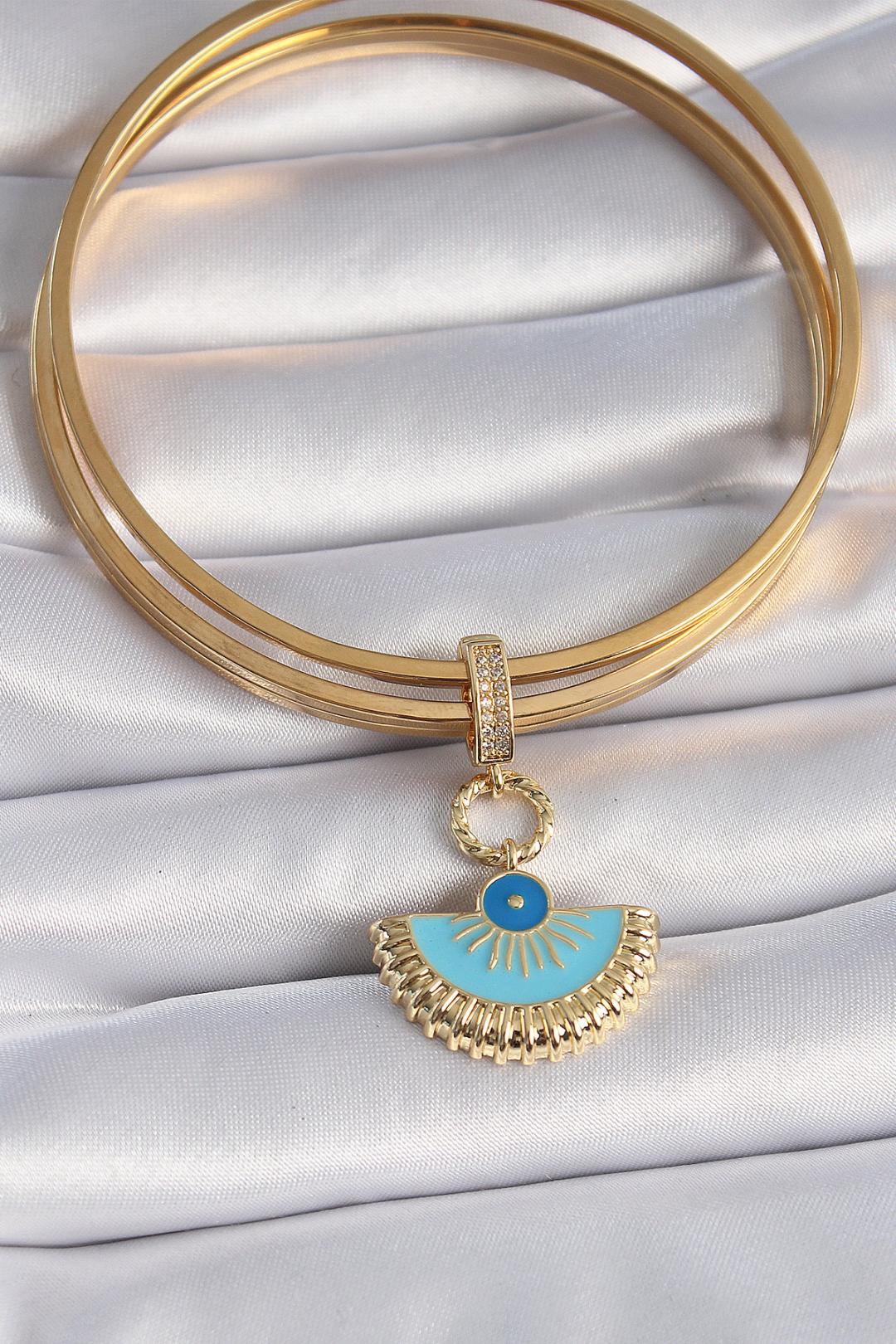 Mavi Yelpaze Ajda Charm
