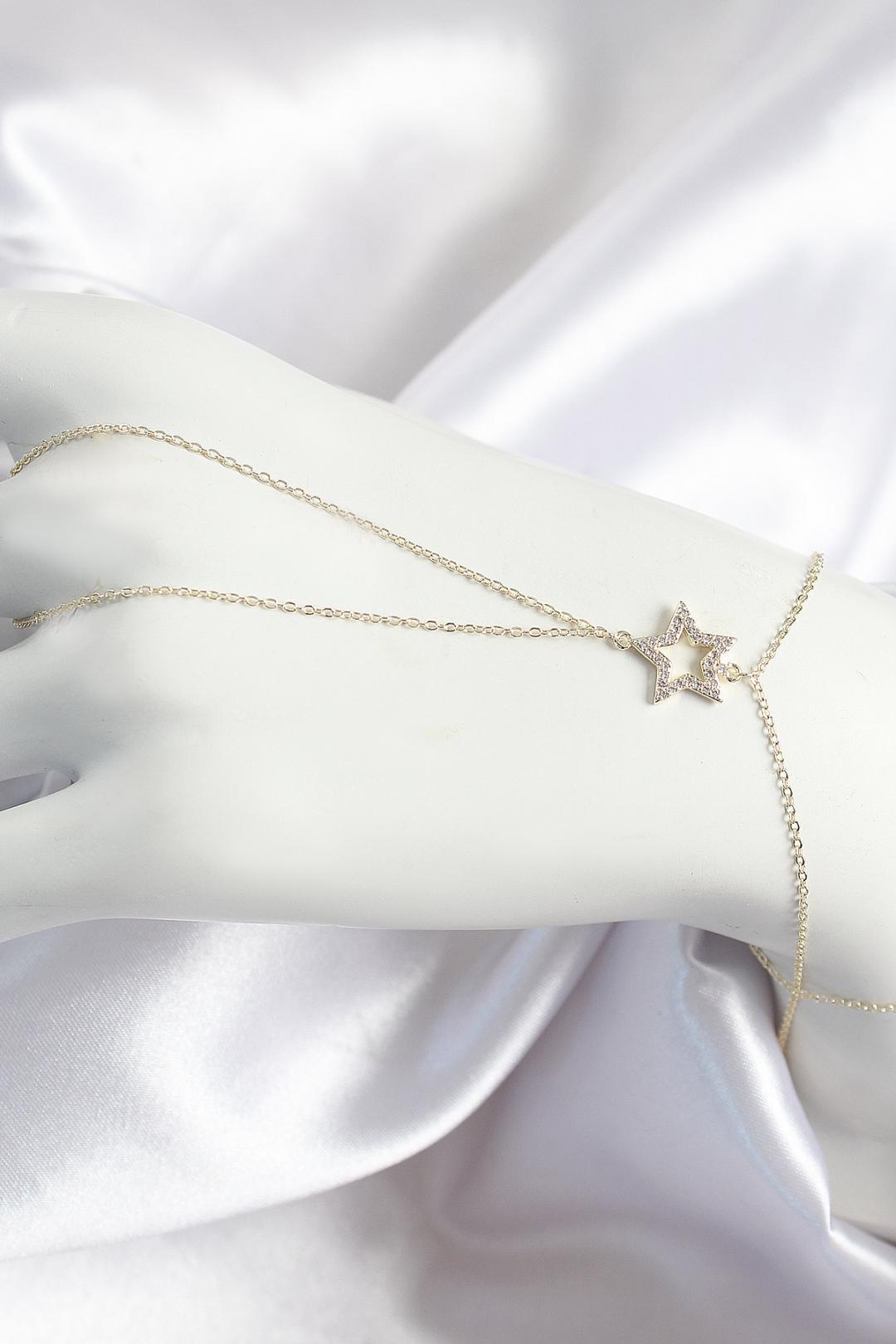 Stella Hand Chain Gold Şahmeran