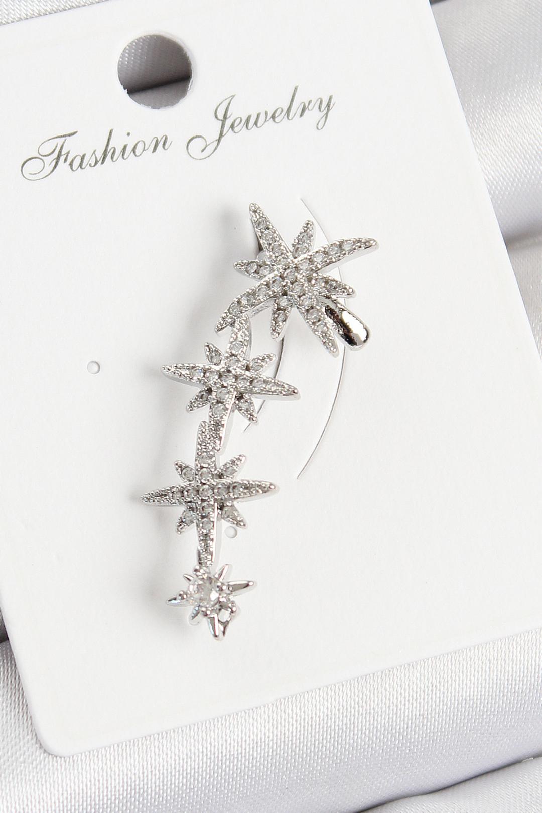 Meteor Shine Silver Ear Cuff