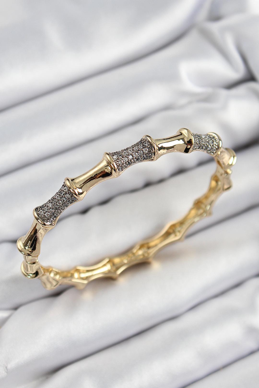 Golden Bamboo Işıltı Bilezik