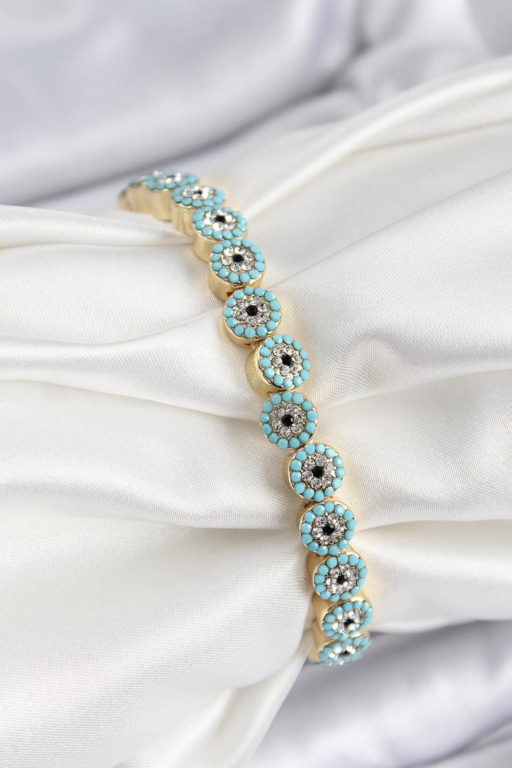 Turquoise Eye Altın Bilezik
