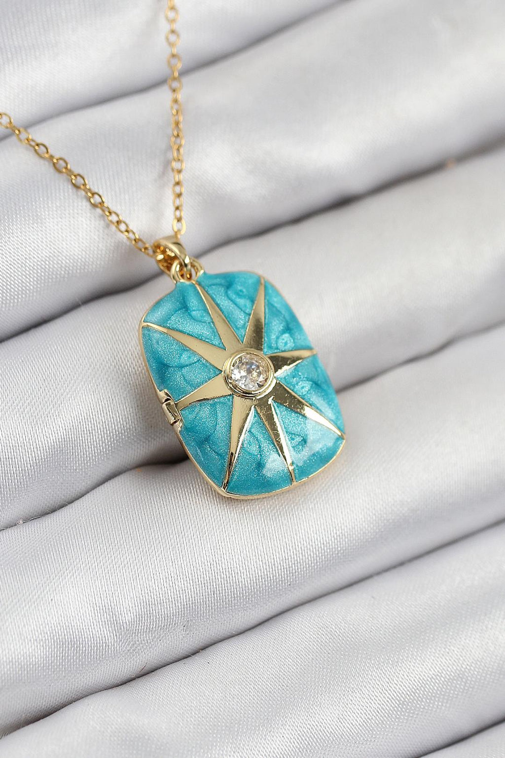 Aurora Turquoise Altın Kolye